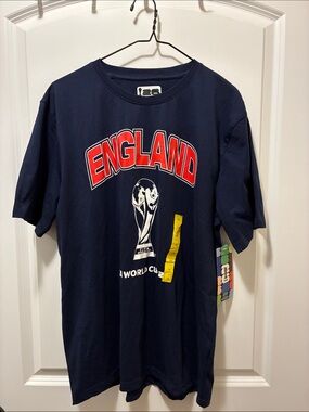 England FIFA World Cup Graphic Tee - Navy Blue Men’s Large LG